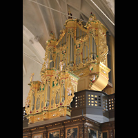 Stockholm, Deutsche St. Gertruds-Kirche, Dben-Orgel seitlich