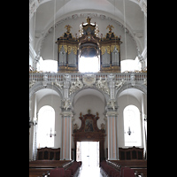 Passau, Studienkirche St. Michael (ehem. Jesuitenkirche), Orgelempore