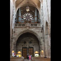 Nrnberg (Nuremberg), St. Lorenz, Westwand mit Hauptorgel