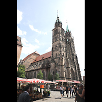 Nrnberg (Nuremberg), St. Lorenz, Ansicht von Nordwesten