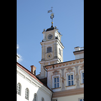 Vilnius, v. Jonu banycia (Universittskirche St. Johannis), Blick von einem Innenhof der Universitt auf den Turm