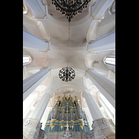 Vilnius, v. Jonu banycia (Universittskirche St. Johannis), Blick ins Gewlbe mit Orgel