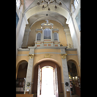 Vilnius, v. arkangelo Rapolo banycia (Erzengel Raphael), Orgelempore