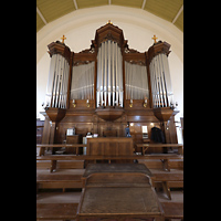 Tallinn (Reval), Kaarli kirik (Karlskirche), Orgel mit Spieltisch