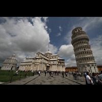 Pisa, Duomo di Santa Maria Assunta, Ensemble Baptisterium, Dom und schiefer Turm