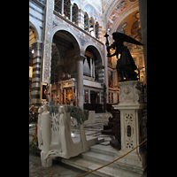 Pisa, Duomo di Santa Maria Assunta, Blick zur Evangelienorgel