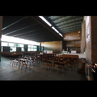 Bologna, San Giovanni Bosco, Innenraum mit Blick zur Orgel