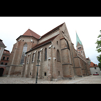 Augsburg, Dom St. Maria, Westchor und sdliches Seitenschiff von auen