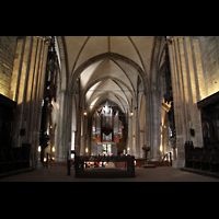 Dortmund, St. Reinoldi, Hauptschiff in Richtung Orgel