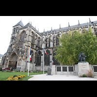 Chalons-en-Champagne, Cathdrale Saint-Etienne, Nrdliches Seiten- und Querhaus von auen