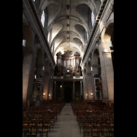 Paris, Saint-Sulpice, Hauptschiff in Richtung Orgel