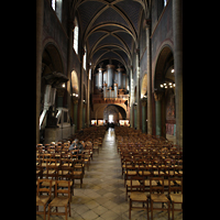 Paris, Saint-Germain des Prs, Hauptschiff in Richtung Orgel