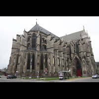 Soissons, Cathdrale Saint-Gervais et Saint-Protais, Auenansicht Chorraum und Querhaus