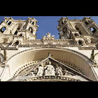 Laon, Cathdrale, Figurenschmuck an der Fassade