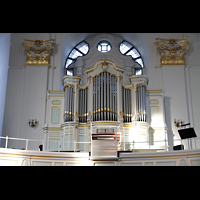 Hamburg, Hauptkirche St. Michaelis ('Michel'), Konzertorgel auf der linken Seitenempore