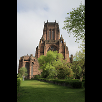 Liverpool, Anglican Cathedral, Chor und Turm von auen