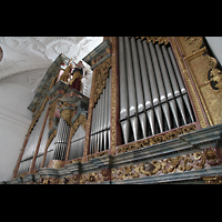 Muri, Klosterkirche, Prospekt der Hauptorgel perspektivisch