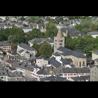 Sion (Sitten), Cathdrale Notre-Dame du Glarier, Kathedrale von Valre aus gesehen