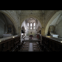 Sion (Sitten), Notre-Dame-de-Valre (Burgkirche), Blick vom Lettner in den Chorraum