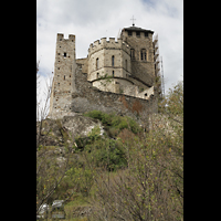 Sion (Sitten), Notre-Dame-de-Valre (Burgkirche), Notre-Dame de Valre, Ansicht vom Chor aus