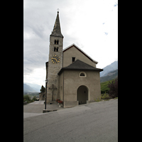 Conthey, Saint-Sverin, Auenansicht der Kirche