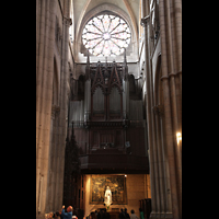 Lyon, Cathdrale Saint-Jean, Sdliches Querhaus mit Hauptorgel