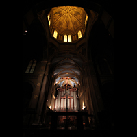 Lyon, Saint-Franois-de-Sales, Blick in die Kuppel und zur Orgel