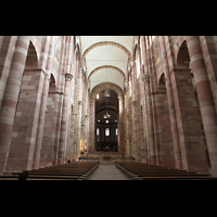 Speyer, Kaiser- und Mariendom, Innenraum in Richtung Kaiserchor