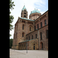 Speyer, Kaiser- und Mariendom, Nordquerhaus mit Vierungskuppel und Osttrme