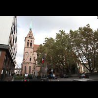 Strasbourg (Straburg), Saint-Pierre-le-Jeune Protestant, Auenansicht von Sden vom Place Saint-Pierre-le-Jeune