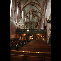 Strasbourg (Straburg), Saint-Pierre-le-Jeune Protestant, Blick vom Chor auf den Lettner und die Ostseite der Orgel