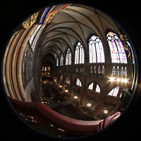 Strasbourg (Straburg), Cathdrale Notre-Dame, Hauptorgel und Hauptschiff