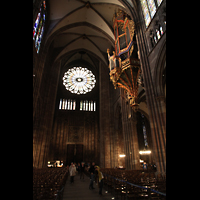 Strasbourg (Straburg), Cathdrale Notre-Dame, Hauptschiff in Richtung Westwand