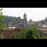 Schwbisch Hall, Stadtpfarrkirche St. Michael, Gesamtansicht vom gegenberliegendem Ufer der Kocher