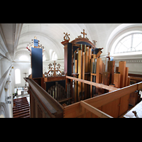 Schramberg, St. Maria, Blick vom Dach der Orgel in die Kirche