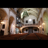 Campanet (Mallorca), Sant Miquel, Innenraum in Richtung Nordwestwand