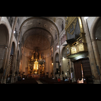 Palma de Mallorca, Sant Nicolau, Innenraum in Richtung Chor