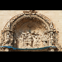 Palma de Mallorca, Convento Sant Francesc, Figurenschmuck ber dem Hauptportal