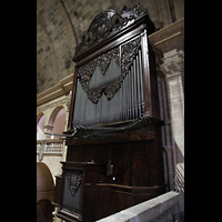 Palma de Mallorca, Sant Agusti / Iglesia de Ntra. Sra. del Socorro, Orgel von der rckwrtigen Empore aus gesehen