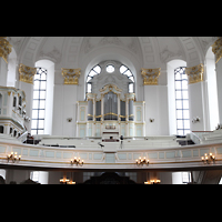 Hamburg, Hauptkirche St. Michaelis ('Michel'), Blick von der Sdempore zur Konzertorgel