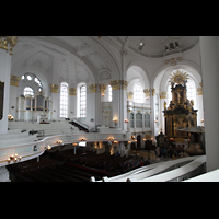 Hamburg, Hauptkirche St. Michaelis ('Michel'), Konzertorgel und Chorraum