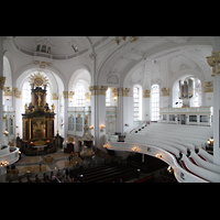 Hamburg, Hauptkirche St. Michaelis ('Michel'), Carl-Philipp-Emanual-Orgel und Chorraum