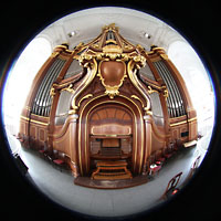Hamburg, Hauptkirche St. Michaelis ('Michel'), Hauptorgel Fisheye