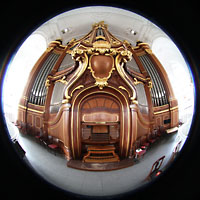 Hamburg, St. Michaelis ('Michel'), Hauptorgel Fisheye