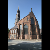 Hamburg, St. Katharinen, Auenansicht auf den Chor und Turm