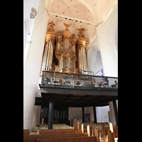 Hamburg, St. Katharinen, Hauptorgel mit Empore seitlich gesehen