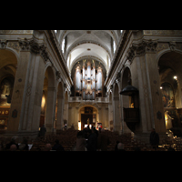 Paris, Saint-Louis en l'Ile, Innenraum in Richtung Orgel