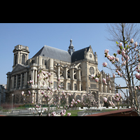 Paris, Saint-Eustache, Ansicht vom Jardin Nelson Mandela aus