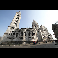 Paris, Basilique du Sacr-Coeur de Montmartre, Gesamtansicht von auen