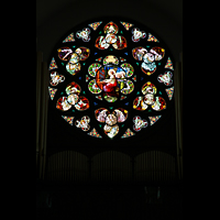 Denver, Cathedral Basilica of the Immaculate Conception, Rosette ber der Orgel